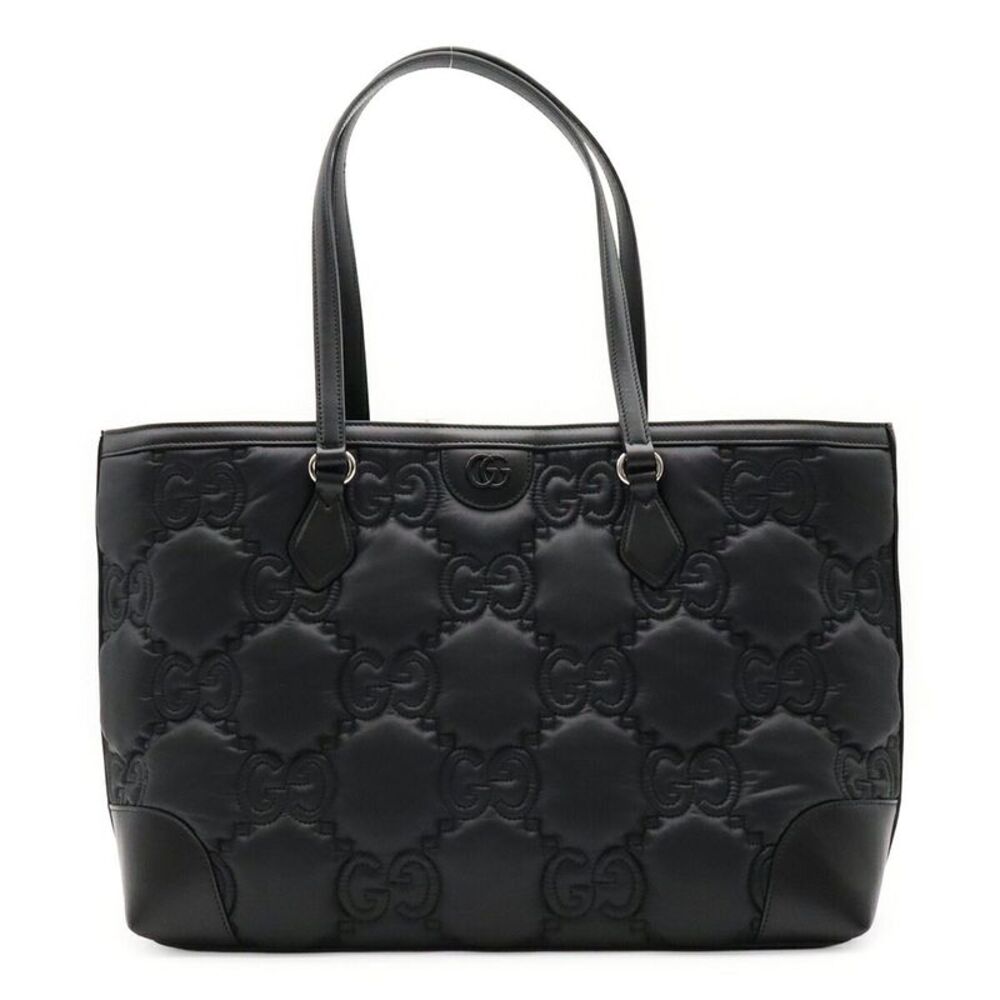 Gucci GG Matelasse Nylon Leather Tote Bag